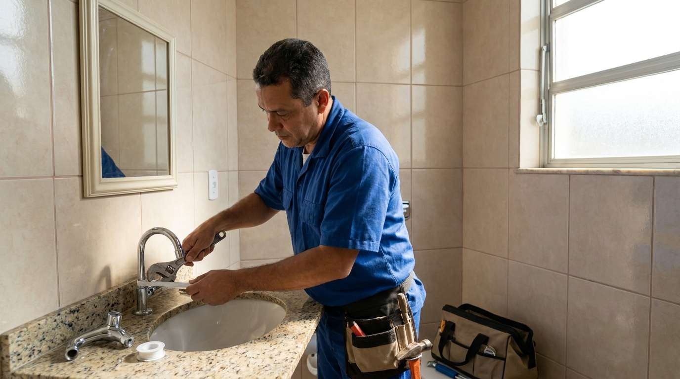 Ajustes em Torneiras no Setor Central, Aparecida de Aparecida de Goiânia‑GO